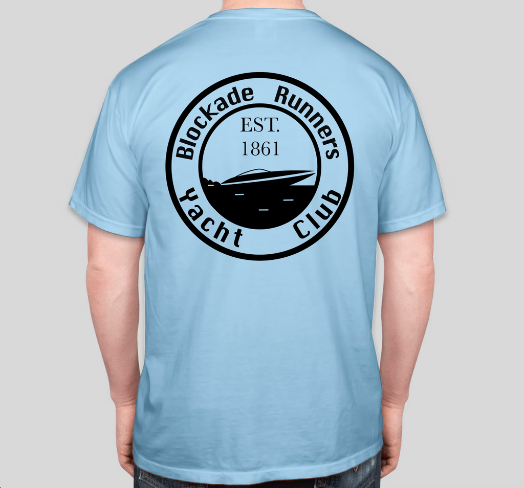 The Original Runner - Pink - Back with Blockade Runners Yacht Club logo