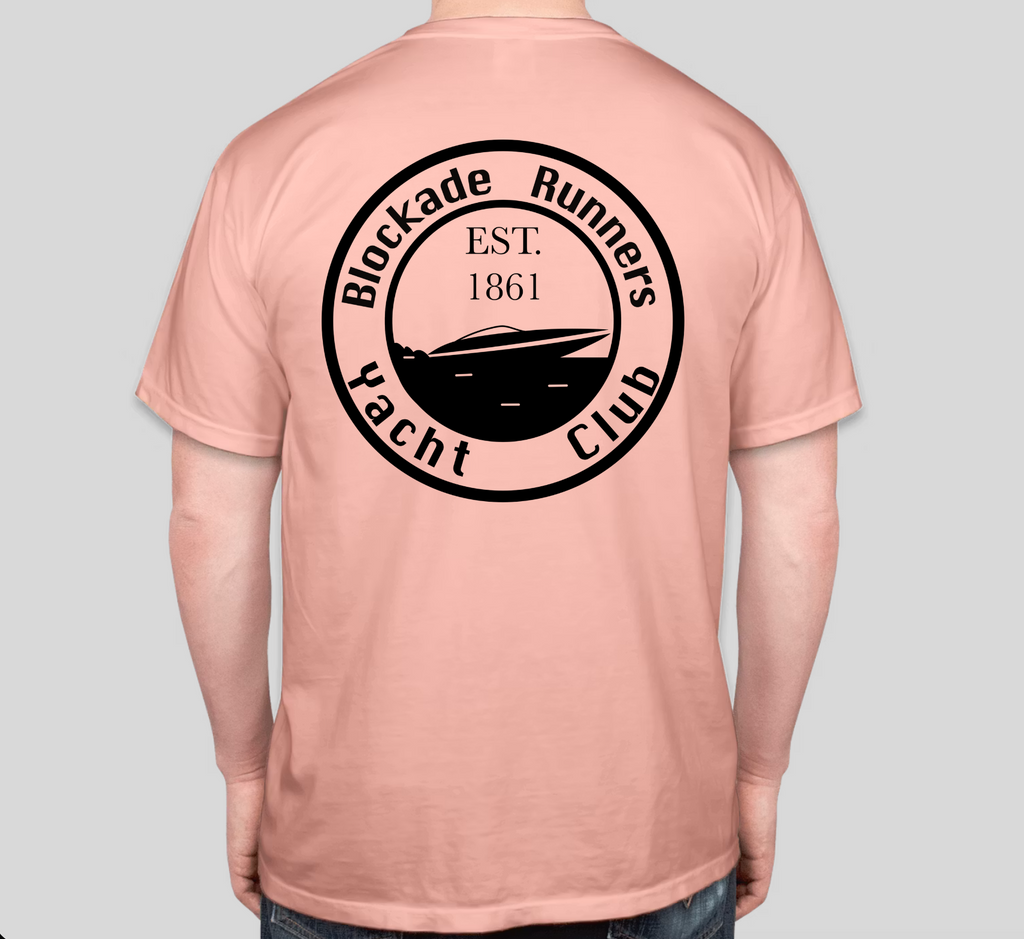 The Original Runner - Light Blue - Back with Blockade Runners Yacht Club logo